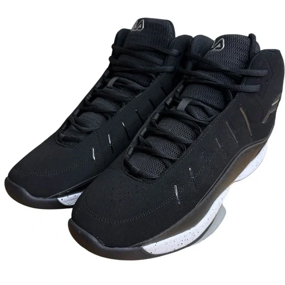 Fila Men's Afar Basketball Black & White Athletic Shoes Size 14 - Picture 7 of 10